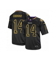Minnesota Vikings #14 Stefon Diggs Limited Lights Out Black NFL Jersey