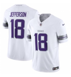 Minnesota Vikings #18 Justin Jefferson White F.U.S.E. Winter Warrior Limited Stitched Jersey