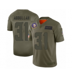 Minnesota Vikings #31 Ameer Abdullah Limited Camo 2019 Salute to Service Football Jersey