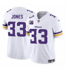 Minnesota Vikings 33 Aaron Jones White 2025 F U S E Vapor Untouchable Limited Stitched Jersey