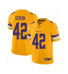 Minnesota Vikings #42 Ben Gedeon Limited Gold Inverted Legend Football Jersey