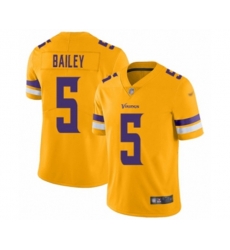 Minnesota Vikings #5 Dan Bailey Limited Gold Inverted Legend Football Jersey