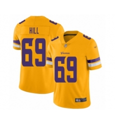 Minnesota Vikings #69 Rashod Hill Limited Gold Inverted Legend Football Jersey