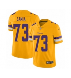 Minnesota Vikings #73 Dru Samia Limited Gold Inverted Legend Football Jersey