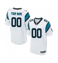Carolina Panthers Customized Elite White Football Jersey