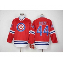 mlb jerseys chicago cubs #44 anthony rizzo red long sleeve