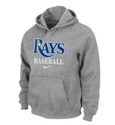 Tampa Bay Rays Pullover Hoodie Grey