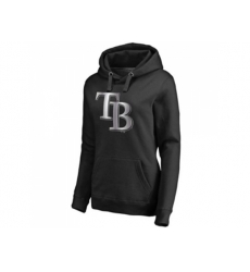 Women Tampa Bay Rays Platinum Collection Pullover Hoodie Black