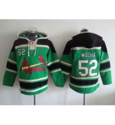 MLB St. Louis Cardinals #52 Michael Wacha green Hooded Sweatshirt Jersey