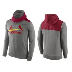 St.Louis Cardinals Nike Gray Cooperstown Collection Hybrid Pullover Hoodie