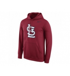 St.Louis Cardinals Nike Logo Performance Pullover Red MLB Hoodie