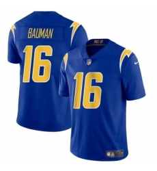 Los Angeles Chargers #16 Casey Bauman Royal 2024 Vapor Limited Football Stitched Jersey