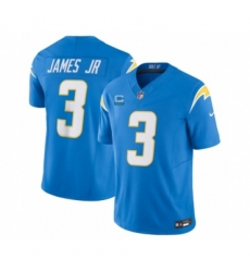 Los Angeles Chargers #3 Derwin James Jr. Light Blue 2023 F.U.S.E. 3-Star C Vapor Untouchable Limited Football Stitched Jerseys