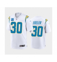 Los Angeles Chargers #30 Austin Ekeler White With 2-star C Patch Vapor Untouchable Limited Stitched NFL Jersey