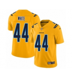 Los Angeles Chargers #44 Kyzir White Limited Gold Inverted Legend Football Jersey