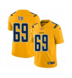 Los Angeles Chargers #69 Sam Tevi Limited Gold Inverted Legend Football Jersey