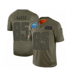 Los Angeles Chargers #85 Antonio Gates Limited Camo 2019 Salute to Service Football Jersey