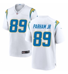 Los Angeles Chargers #89 Donald Parham Jr White Stitched Game Jersey