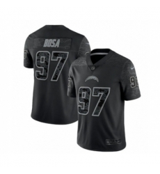 Los Angeles Chargers #97 Joey Bosa Black Reflective Limited Stitched Football Jersey