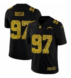 Los Angeles Chargers #97 Joey Bosa Nike Leopard Print Fashion Vapor Limited NFL Jersey Black