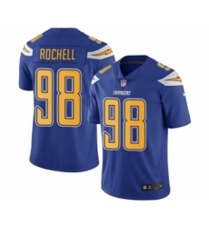 Los Angeles Chargers #98 Isaac Rochell Limited Electric Blue Rush Vapor Untouchable Football Jersey