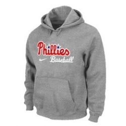 Philadelphia Phillies Pullover Hoodie Grey