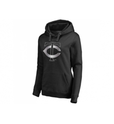 Women Minnesota Twins Platinum Collection Pullover Hoodie Black