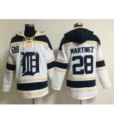 MLB detroit tigers #28 martinez white jerseys[pullover hooded sweatshirt]