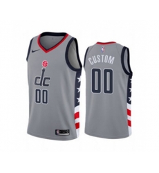 Washington Wizards Active Player Custom Gray City Edition 2020-21 Stitched Basketball Jersey
