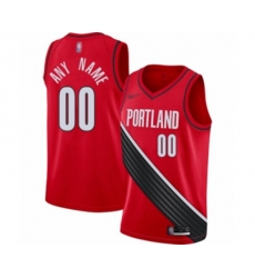 Portland Trail Blazers Customized Swingman Red Finished Basketball Jersey - Statement Edition