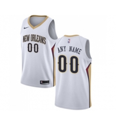 New Orleans Pelicans Customized Swingman White Home Basketball Jersey - Association Edition