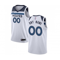 Minnesota Timberwolves Customized Authentic White Basketball Jersey - Association Edition