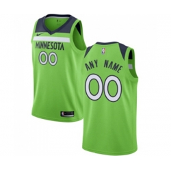 Minnesota Timberwolves Customized Swingman Green Basketball Jersey Statement Edition