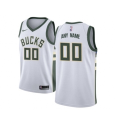Milwaukee Bucks Customized Swingman White Home Basketball Jersey - Association Edition