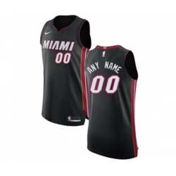 Miami Heat Customized Authentic Black Road Basketball Jersey - Icon Edition