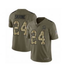 Chicago Bears #24 Buster Skrine Limited Olive Camo 2017 Salute to Service Football Jersey