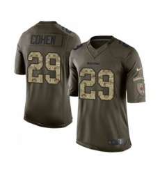 Chicago Bears #29 Tarik Cohen Elite Green Salute to Service Football Jersey