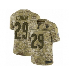 Chicago Bears #29 Tarik Cohen Limited Camo 2018 Salute to Service NFL Jersey