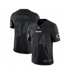 Chicago Bears #34 Walter Payton Limited Black Rush Impact NFL Jersey