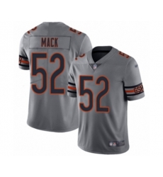 Chicago Bears #52 Khalil Mack Limited Silver Inverted Legend Football Jersey