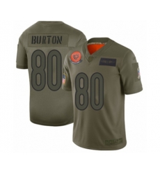Chicago Bears #80 Trey Burton Limited Camo 2019 Salute to Service Football Jersey