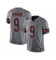 Chicago Bears #9 Jim McMahon Limited Silver Inverted Legend Football Jersey