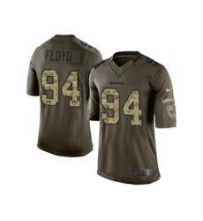 Chicago Bears #94 Leonard Floyd Limited Green Salute to Service NFL Jersey