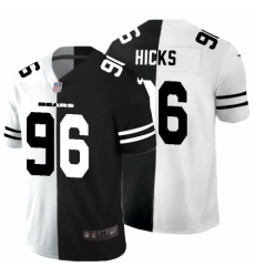 Chicago Bears #96 Akiem Hicks Black V White Peace Split Nike Vapor Untouchable Limited NFL Jersey