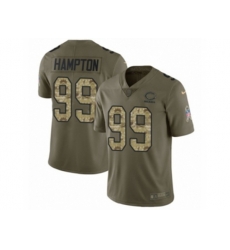 Chicago Bears #99 Dan Hampton Limited Olive Camo Salute to Service NFL Jersey