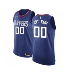 Los Angeles Clippers Customized Authentic Blue Road Basketball Jersey - Icon Edition