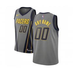 Indiana Pacers Customized Authentic Gray Basketball Jersey - City Edition