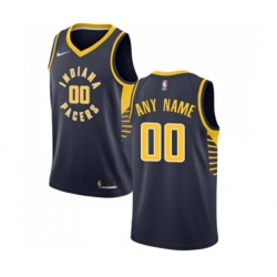 Indiana Pacers Customized Swingman Navy Blue Road Basketball Jersey - Icon Edition