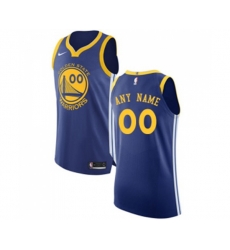Golden State Warriors Customized Authentic Royal Blue Road Basketball Jersey - Icon Edition
