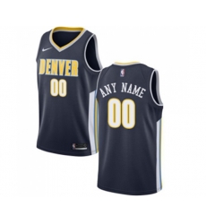 Denver Nuggets Customized Authentic Navy Blue Road Basketball Jersey - Icon Edition